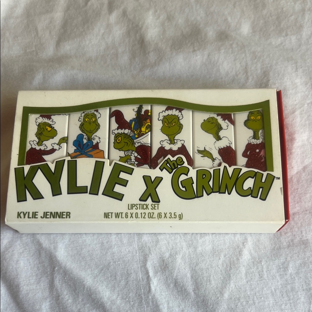 Kylie x The Grinch Lipstick Set by Kylie Jenner - Green, Red, White